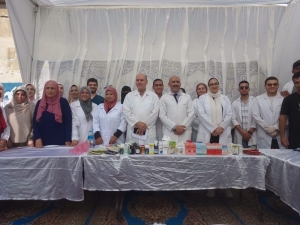 قافلة بيطرية بقرية عرب العليقات- مركز الخانكه  ضمن خطة الكلية والجامعة لخدمة المجتمع المحيط. وذلك الأربعاء  19/8/2026