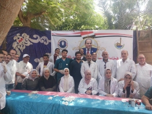 كلية الطب البيطري بجامعة بنها تنظم قافلة بيطرية بقرية كفر الصهبي بمركز شبين القناطر
