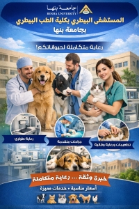 جامعة بنها | المستشفى البيطري بكلية الطب البيطري .. رعاية متكاملة لحيواناتكم